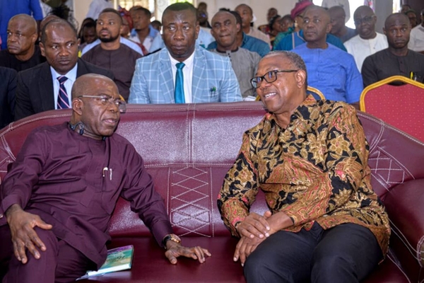 Peter Obi Praises Otti’s Achievements, Says ‘I’m Not Desperate To Be A President’