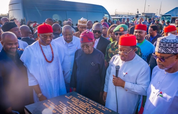 Sanwo-Olu absent as Tinubu flags off reconstruction of Lagos deep seaport access road