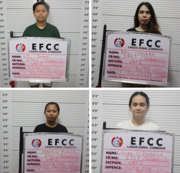 Court Jails 12 Filipino Women For Cyber-Terrorism And Internet Fraud In Lagos