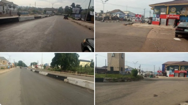 Biafra Day: Umuahia streets deserted as residents observe sit-at-home [PHOTOS]