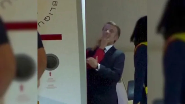 ‘Just joking’ - Macron denies dispute with wife after viral plane video